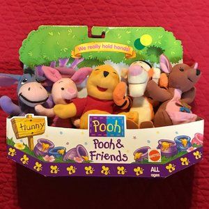 .Pooh & Friends hand size animals (NIB/VINTAGE)